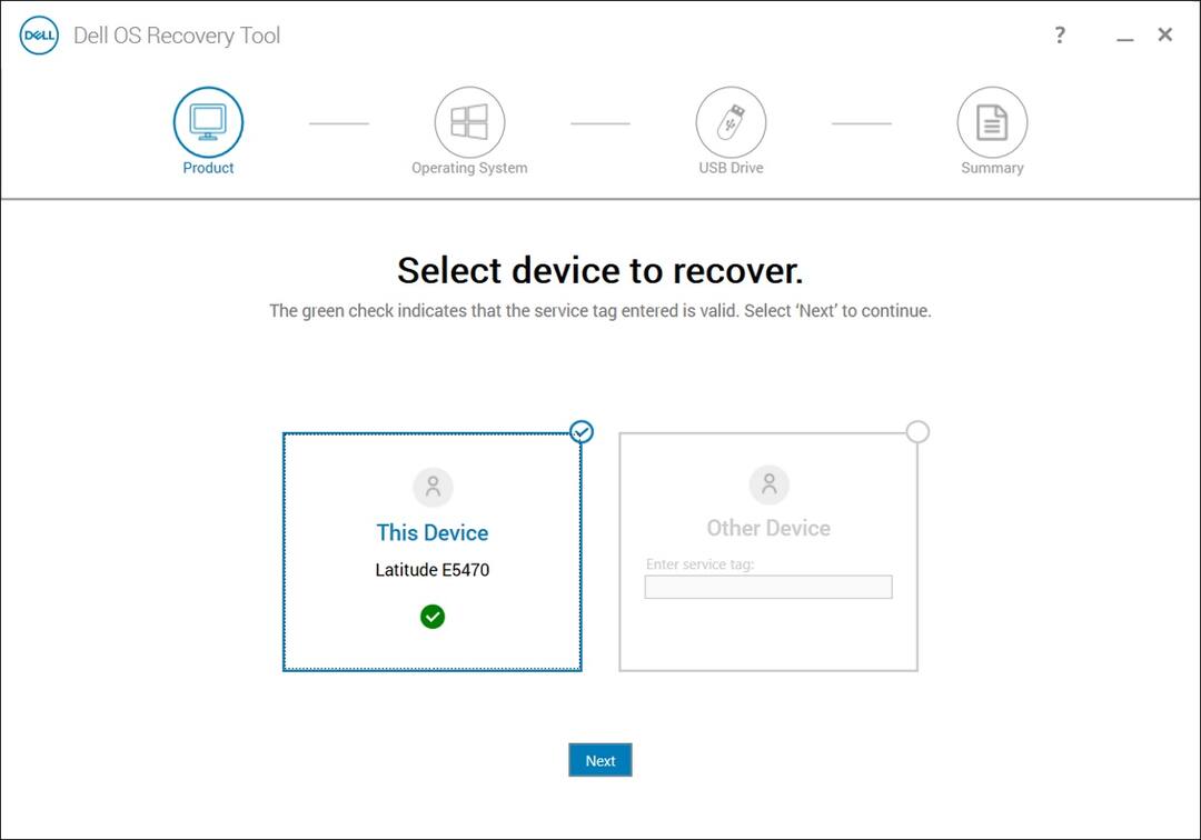 dell usb recovery tool windows